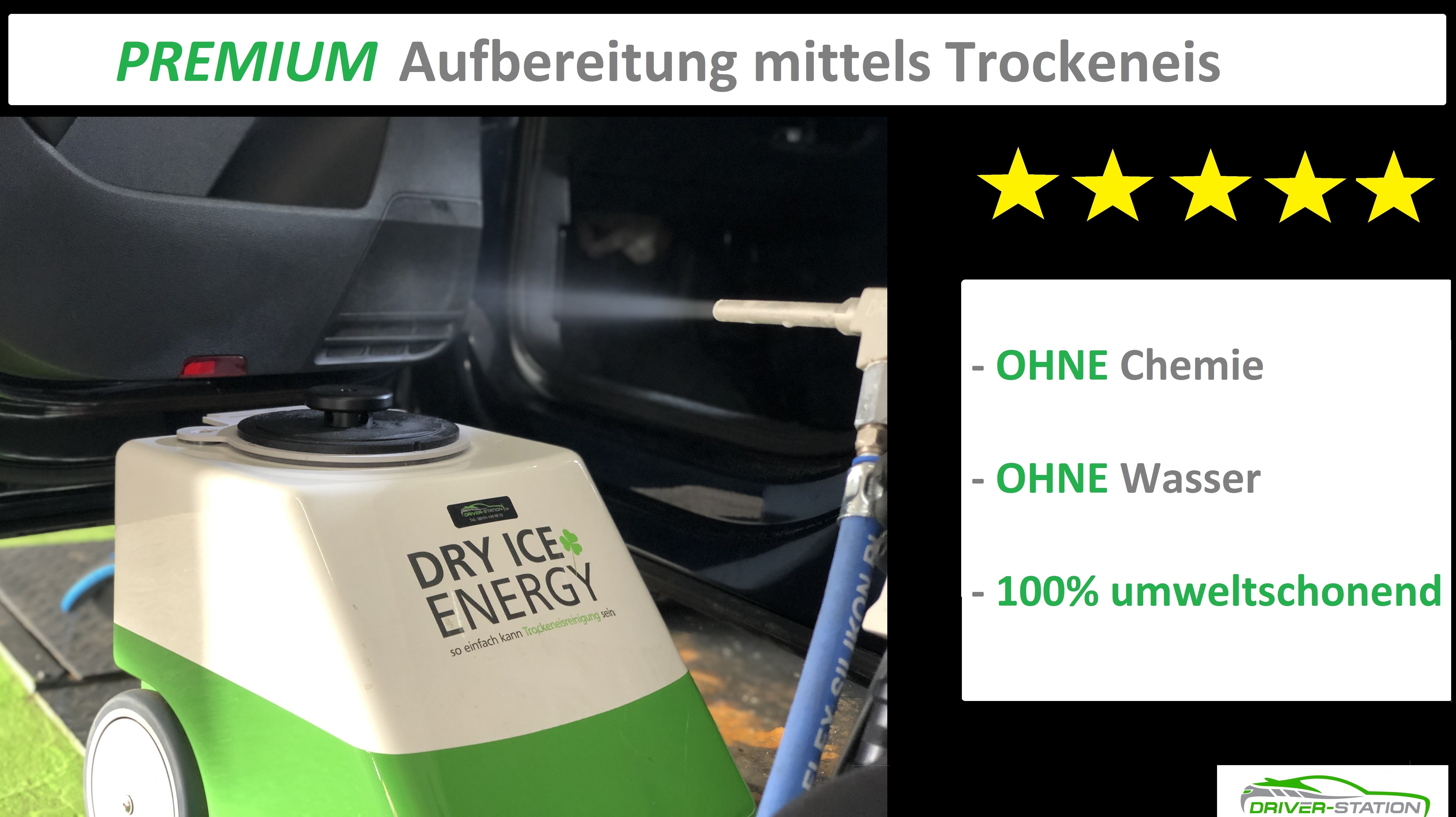 Trockeneis / DryIce Autoaufbereitung Trudering