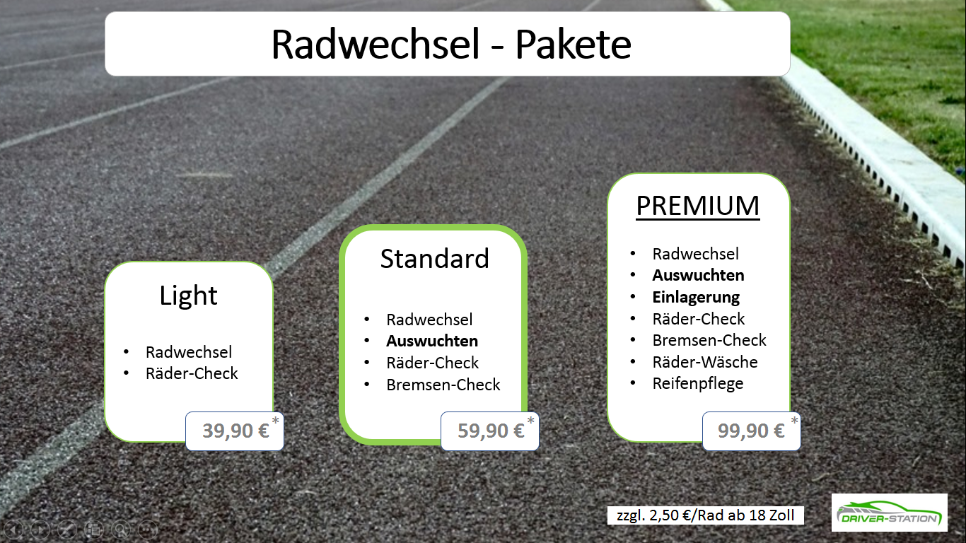 Reifenwechsel Autowerkstatt Driver-Station Starnberg