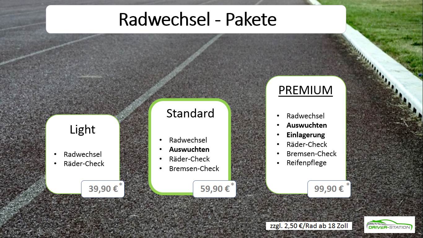 Reifenwechsel Autowerkstatt Driver-Station Starnberg